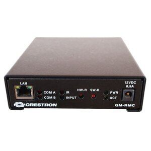 Crestron QM-RMC Room Media Controller 12VDC 0.5A Black Compact Design